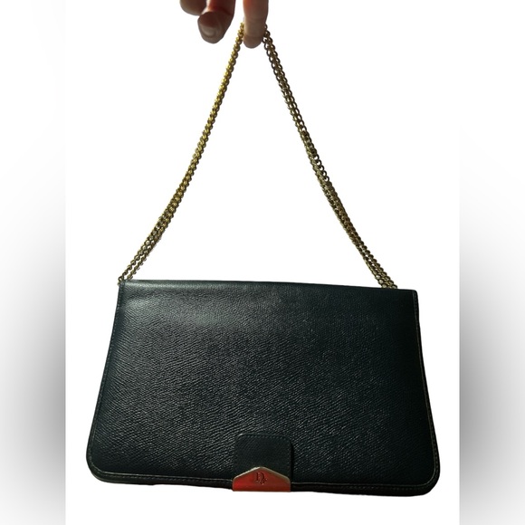 SOLD - Christian Dior Diorissimo Shoulder Bag/Clutch w/Chain - Picture 2 of 9